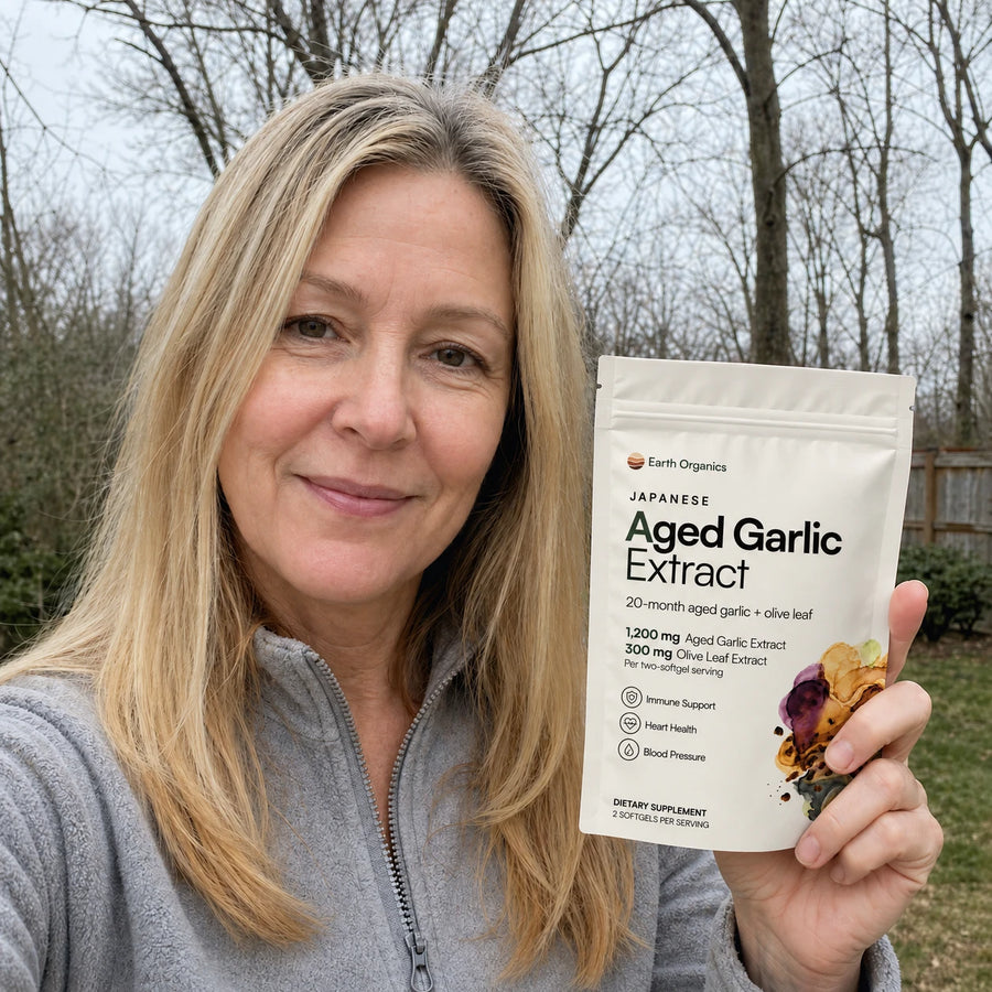 Lauren H., 52 years · Aged Garlic customer