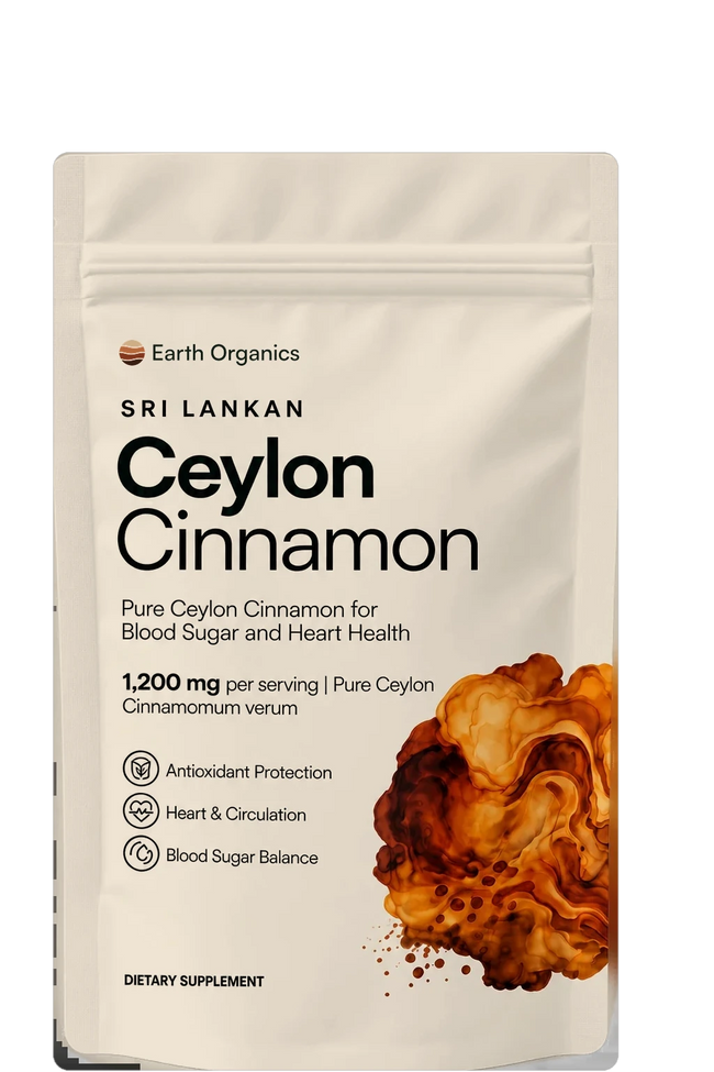 Earth Organics Ceylon Cinnamon cream pack