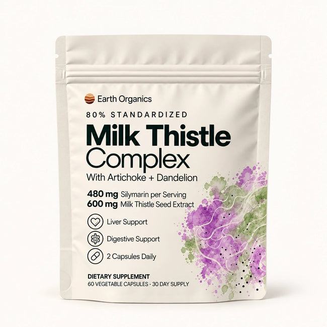 Earth Organics Milk Thistle cream pouch